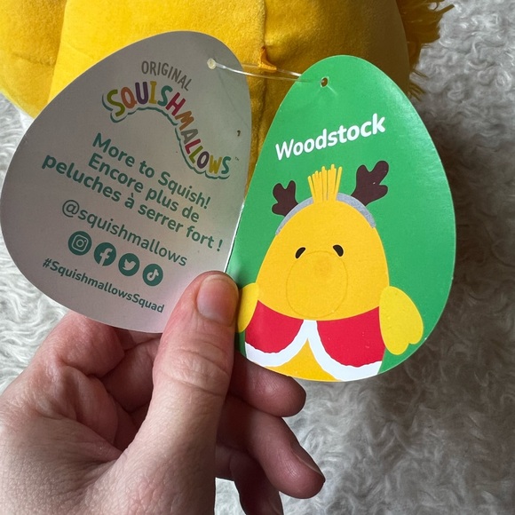 🆕 2023 Peanuts Woodstock Christmas Squishmallows Kellytoy 8'' - Picture 8 of 9